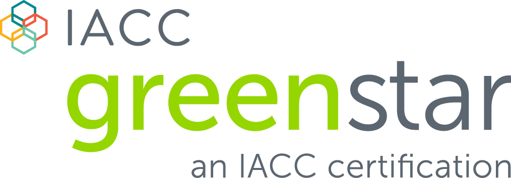 a green and grey text on a black background